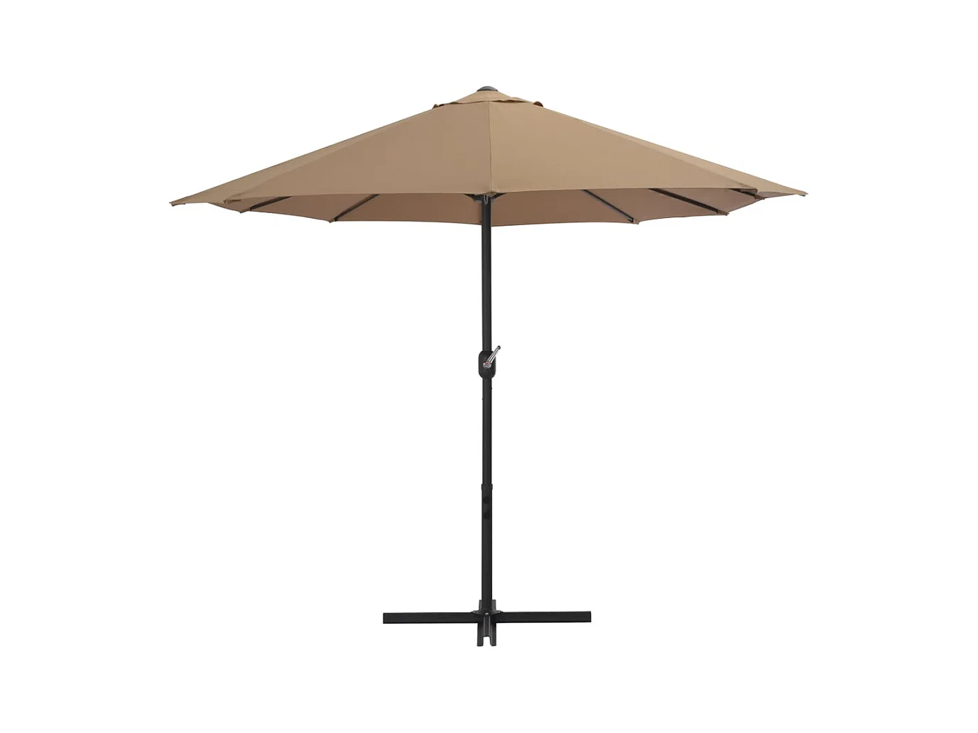 Parasol d'extérieur et poteau en aluminium 460x270 Taupe