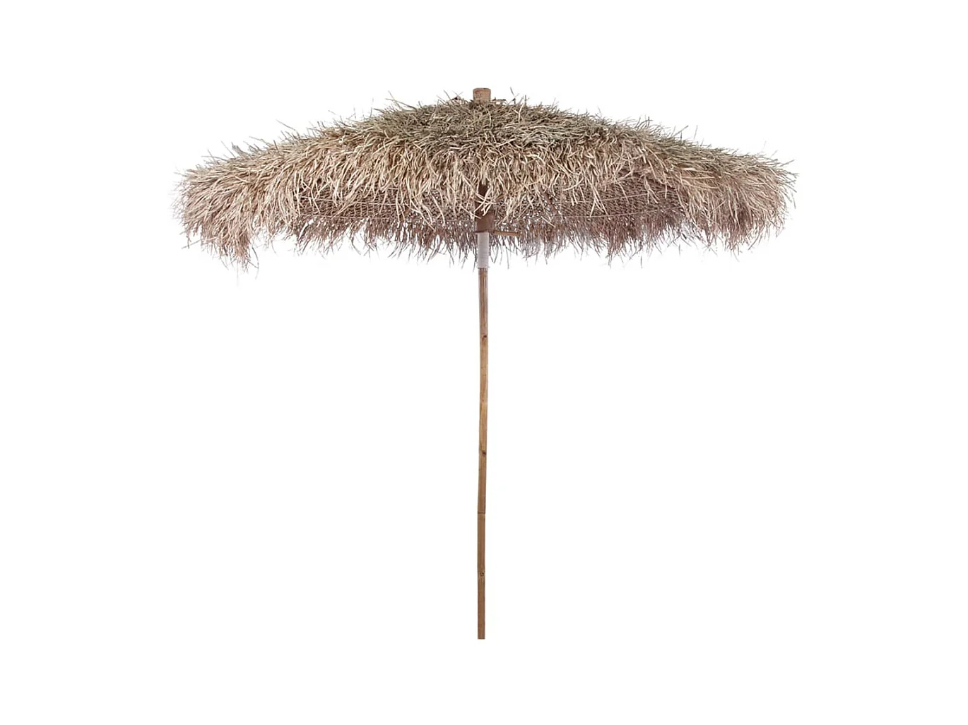 Parasol en bambou avec toit en feuille de bananier 210cm