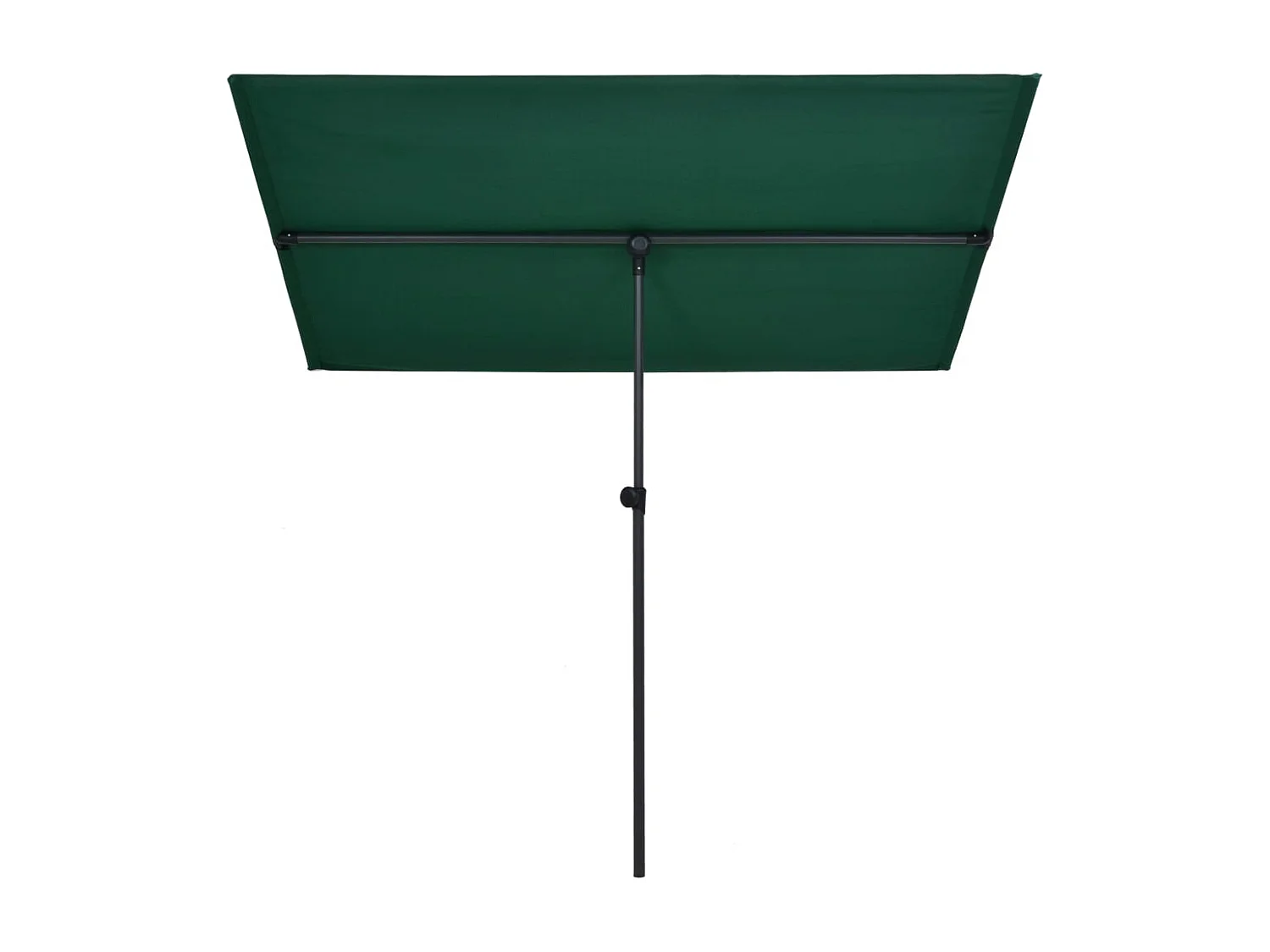 Parasol d'extérieur avec mât en aluminium 2x1,5 m Vert