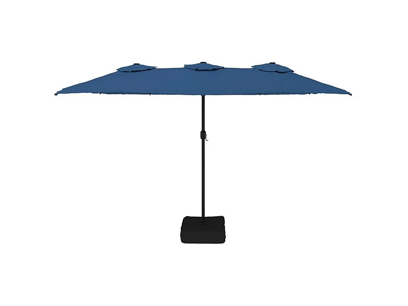 Parasol à double tête avec LED bleu azuré 449x245