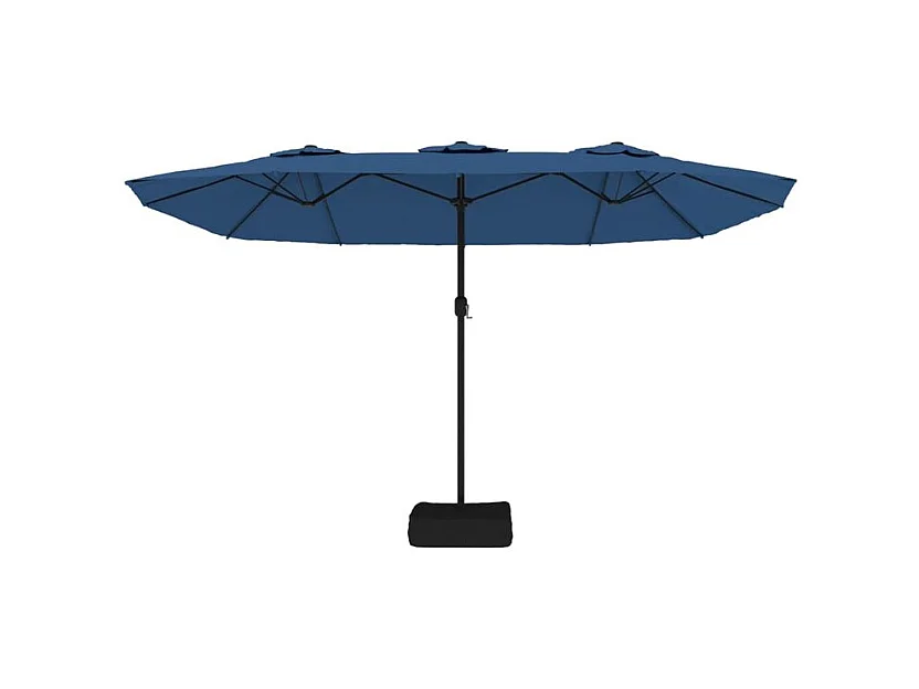 Parasol à double tête avec LED bleu azuré 449x245
