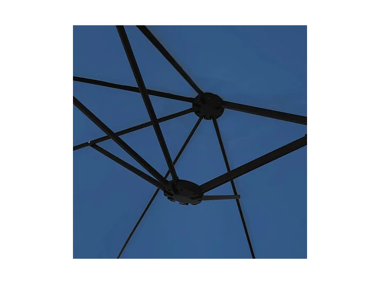 Parasol à double tête avec LED bleu azuré 449x245