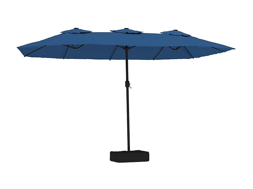 Parasol à double tête avec LED bleu azuré 449x245