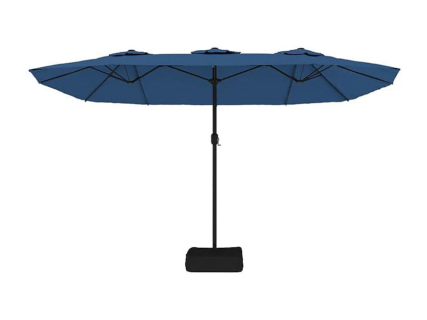 Parasol à double tête avec LED bleu azuré 449x245
