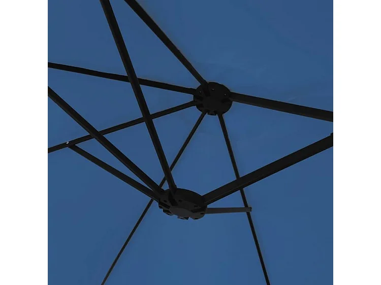 Parasol à double tête avec LED bleu azuré 449x245