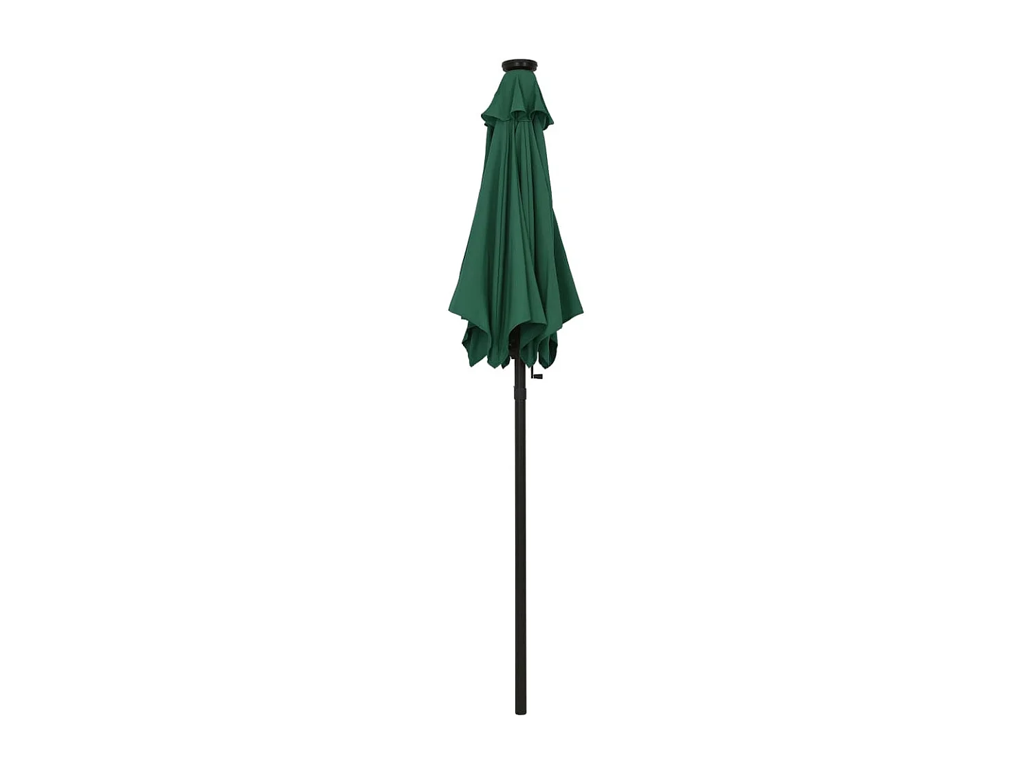 Parasol avec lumières LED Vert 200x211 Aluminium