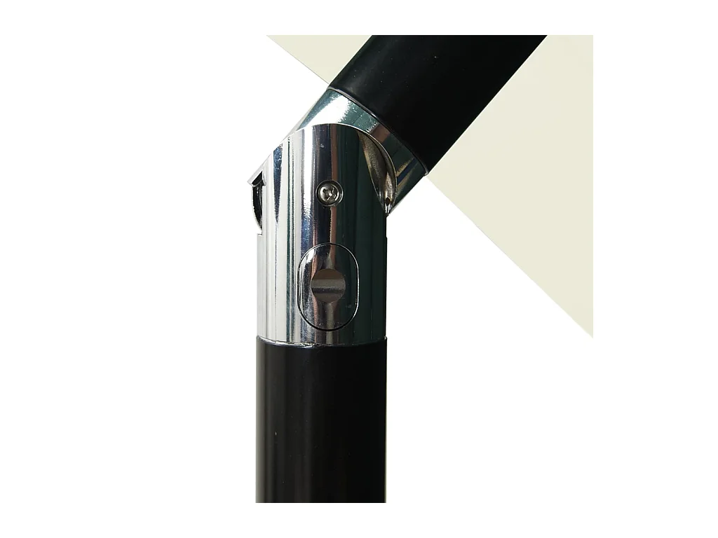 Parasol à 3 niveaux avec mât en aluminium Sable 2,5x2,5 m