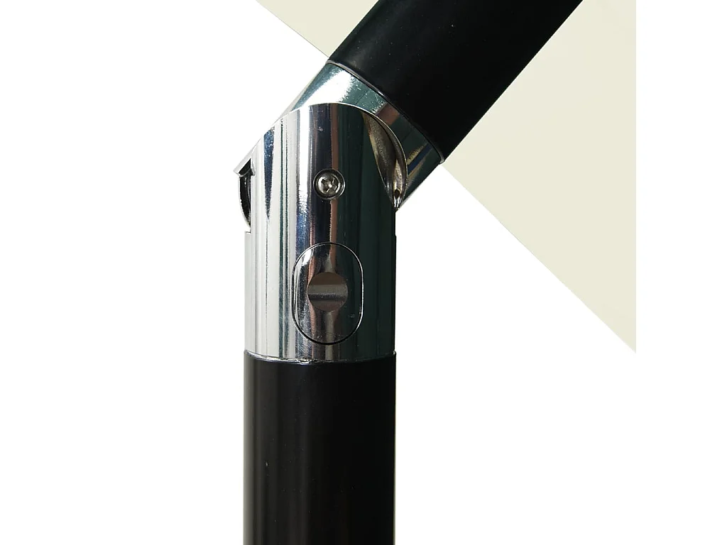 Parasol à 3 niveaux avec mât en aluminium Sable 2,5x2,5 m