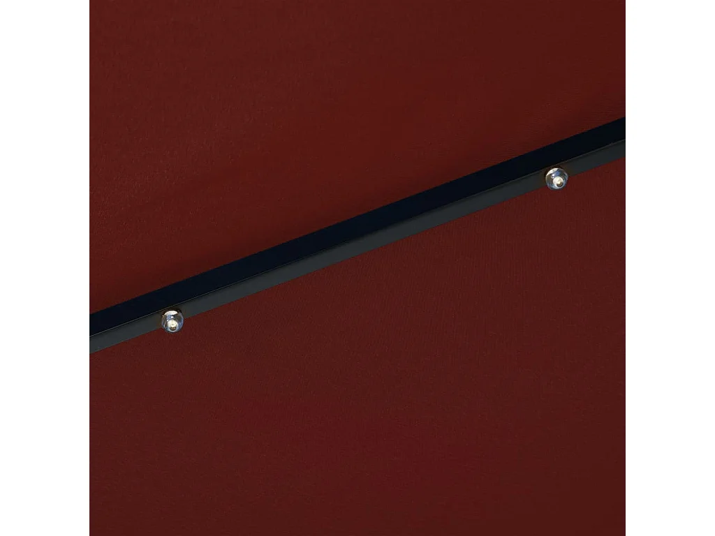 Parasol d'extérieur avec LED et mât en acier 300cm Terre cuite