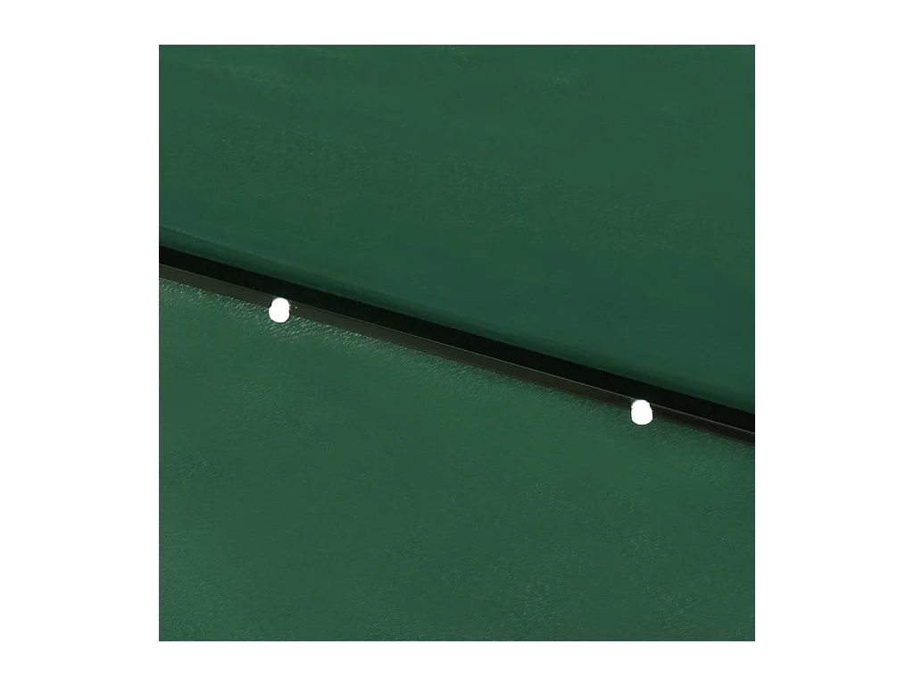 Parasol avec LED et mât en acier Vert 2x3 m