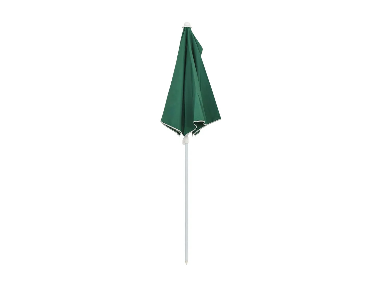 Demi-parasol de jardin avec mât 180x90 Vert