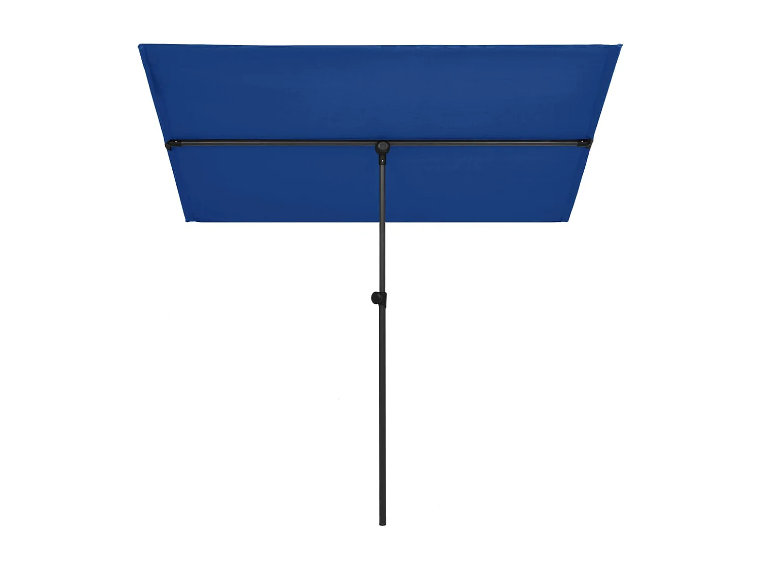 Parasol d'extérieur avec mât en aluminium 180x130 Bleu azuré