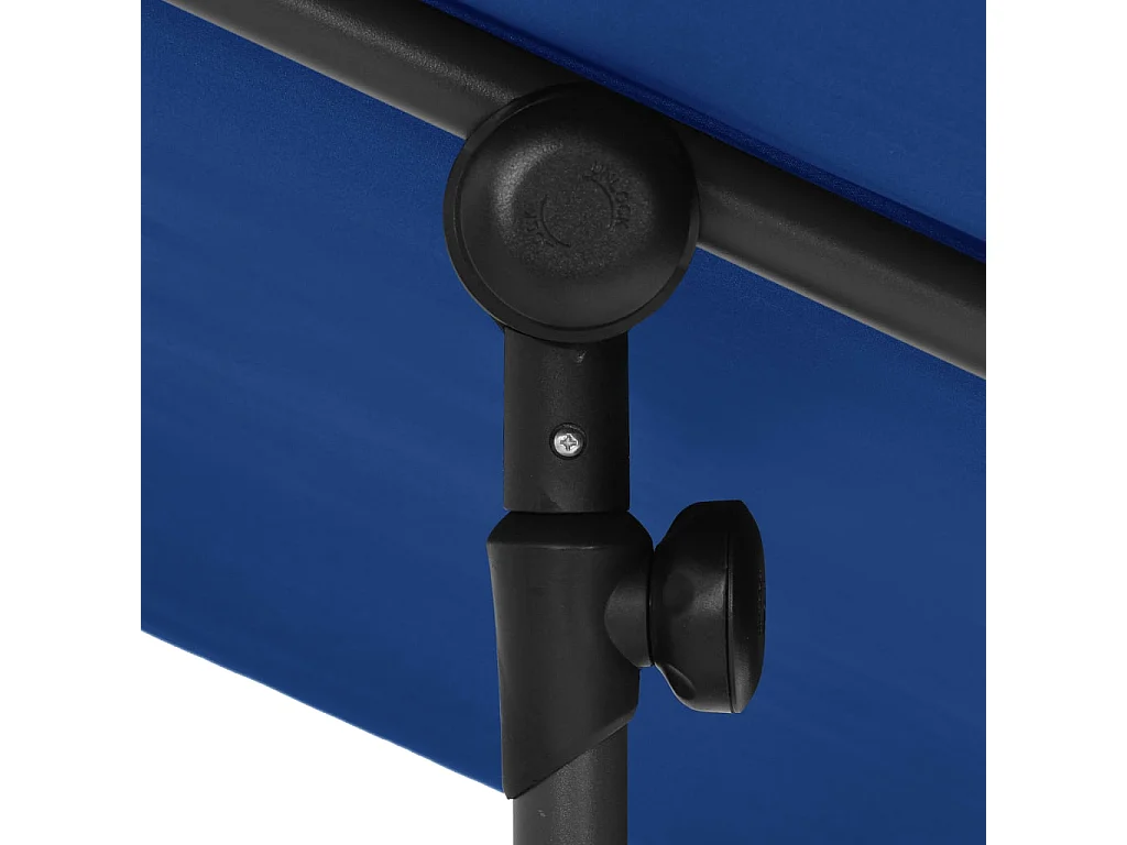 Parasol d'extérieur avec mât en aluminium 180x130 Bleu azuré