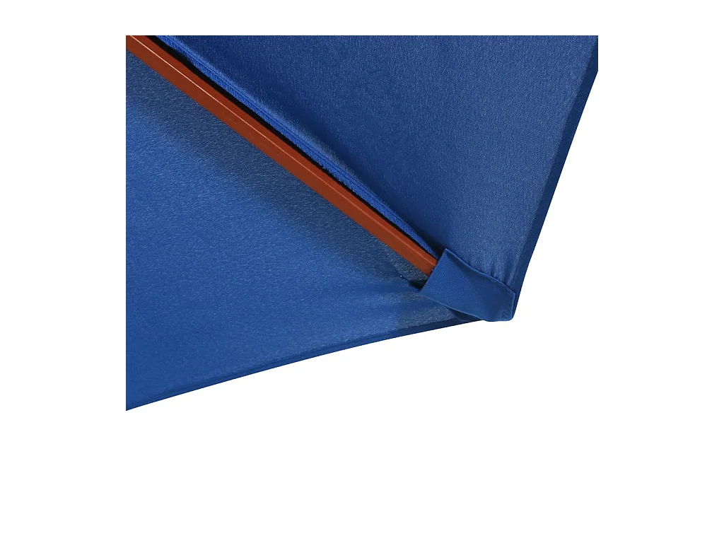 Parasol avec mât en bois 300x258 Bleu