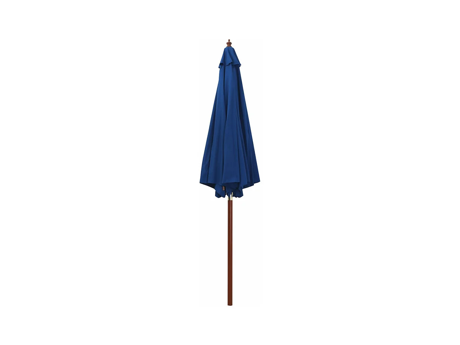Parasol avec mât en bois 300x258 Bleu