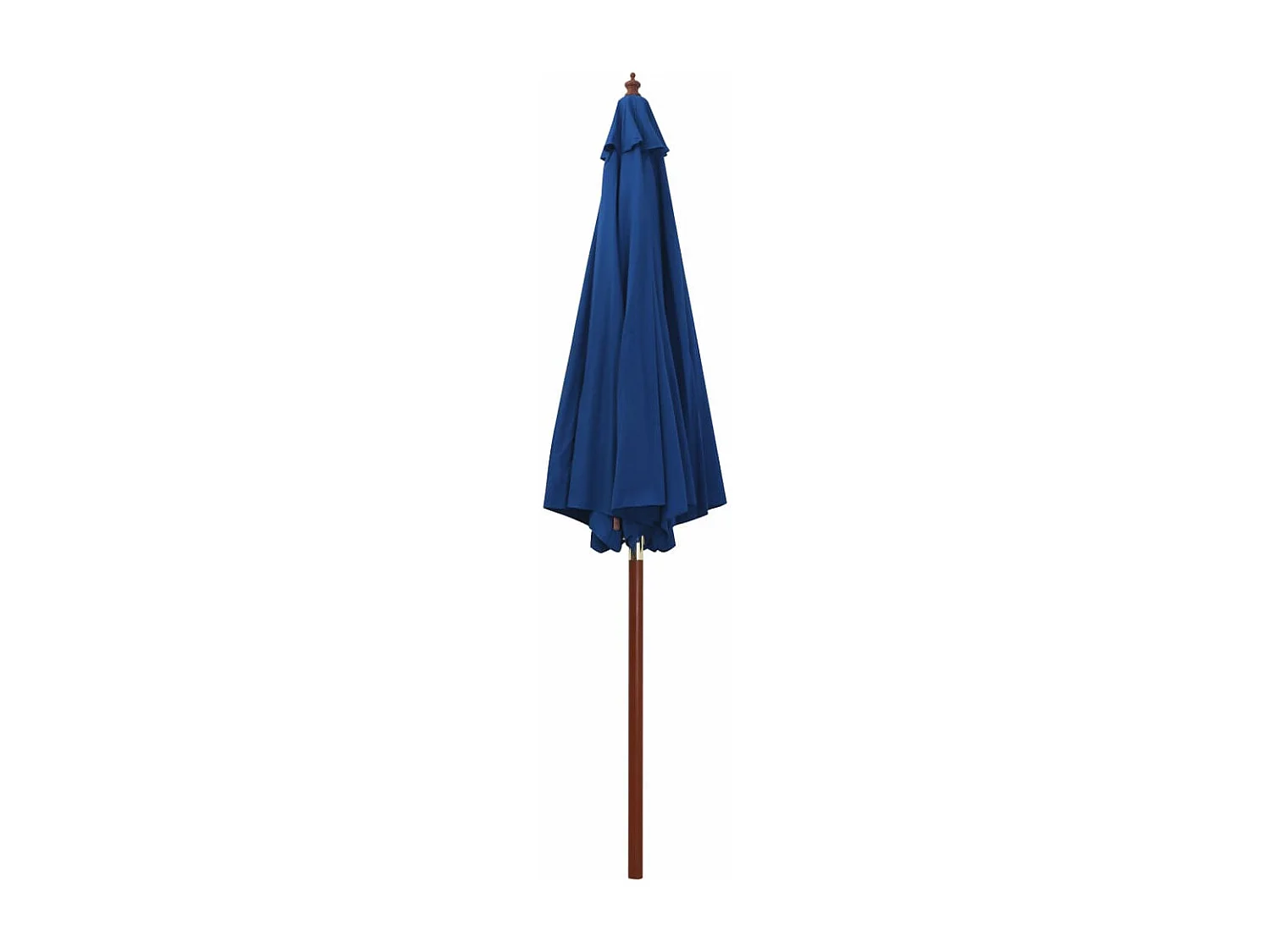 Parasol avec mât en bois 300x258 Bleu