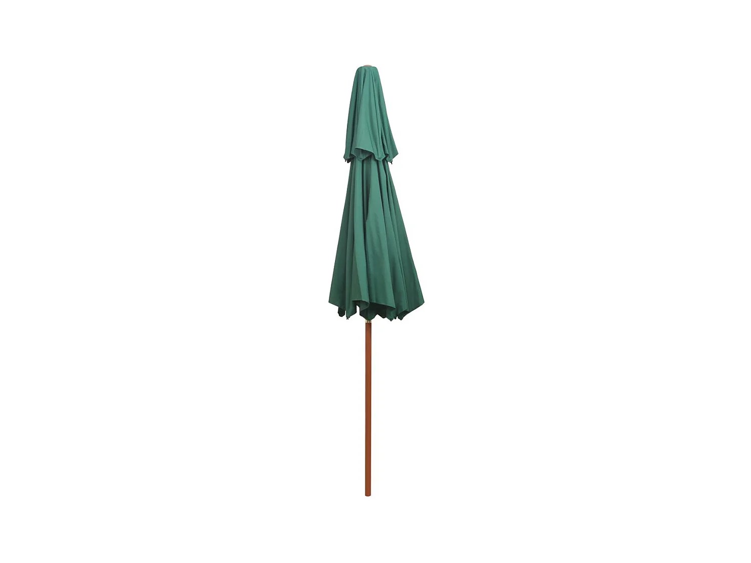 Parasol de terrasse 270x270 Poteau en bois Vert