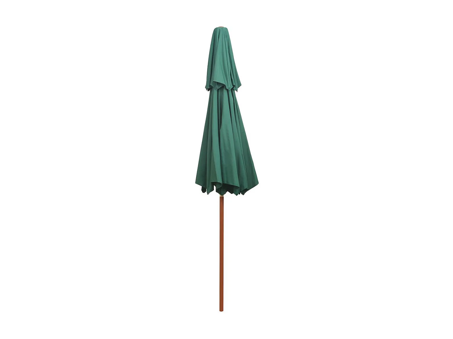 Parasol de terrasse 270x270 Poteau en bois Vert