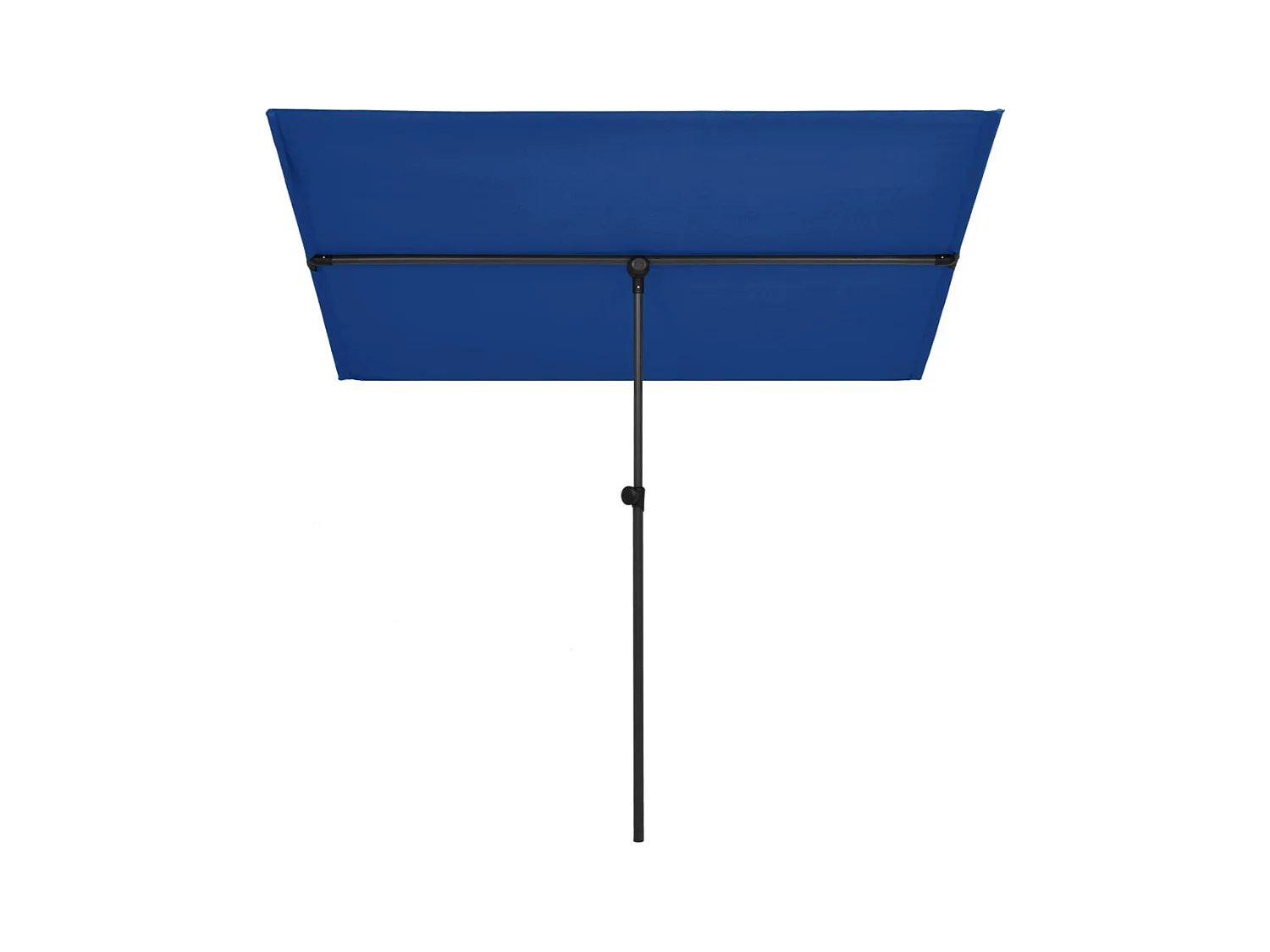 Parasol d'extérieur avec mât en aluminium 2x1,5 m Bleu azuré