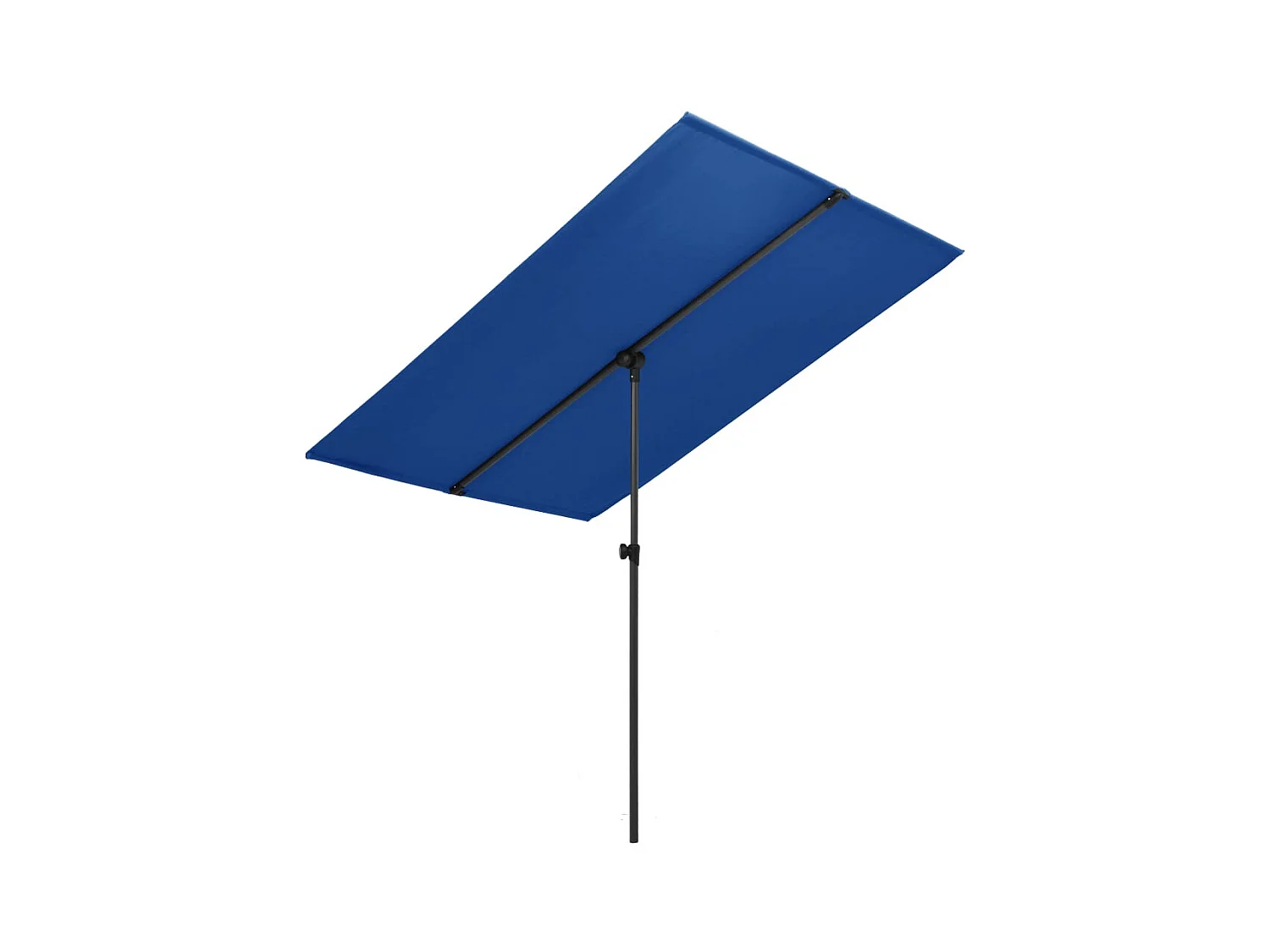 Parasol d'extérieur avec mât en aluminium 2x1,5 m Bleu azuré