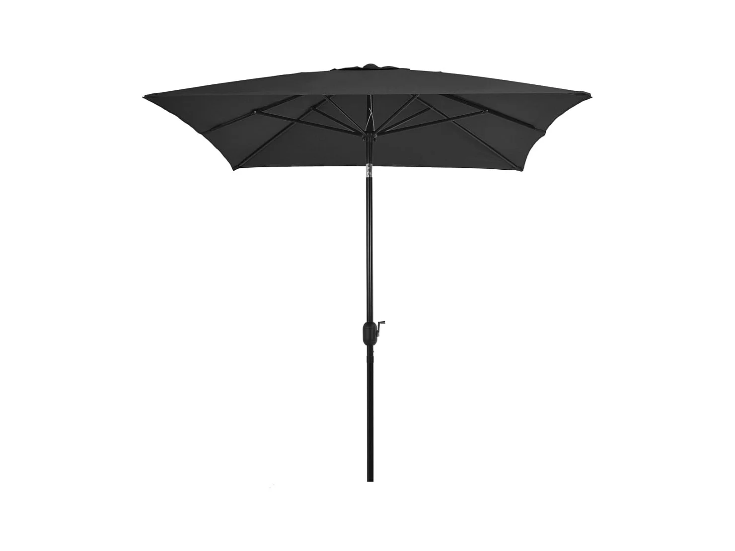 Parasol avec mât en métal 300x200 Anthracite