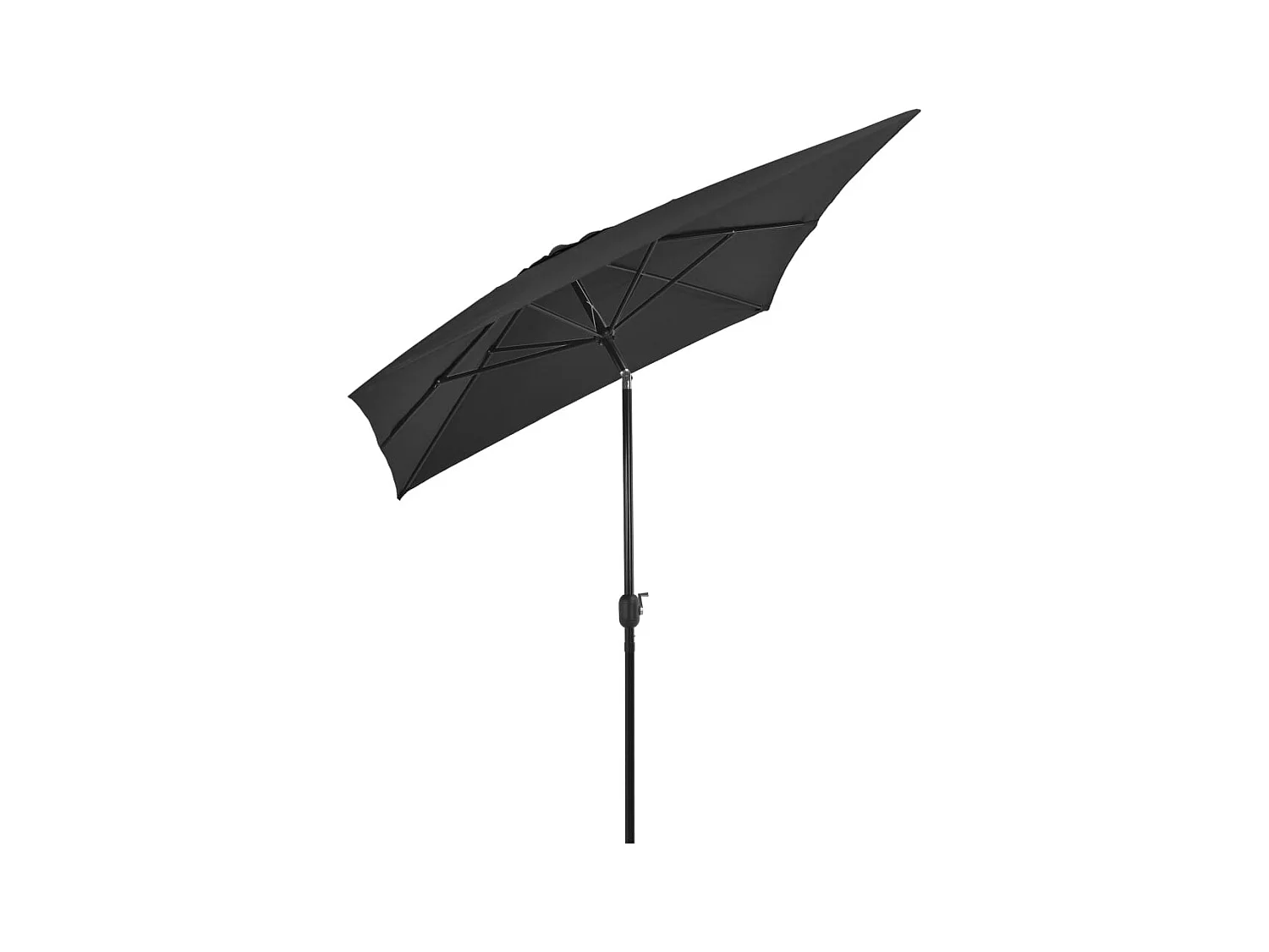 Parasol avec mât en métal 300x200 Anthracite