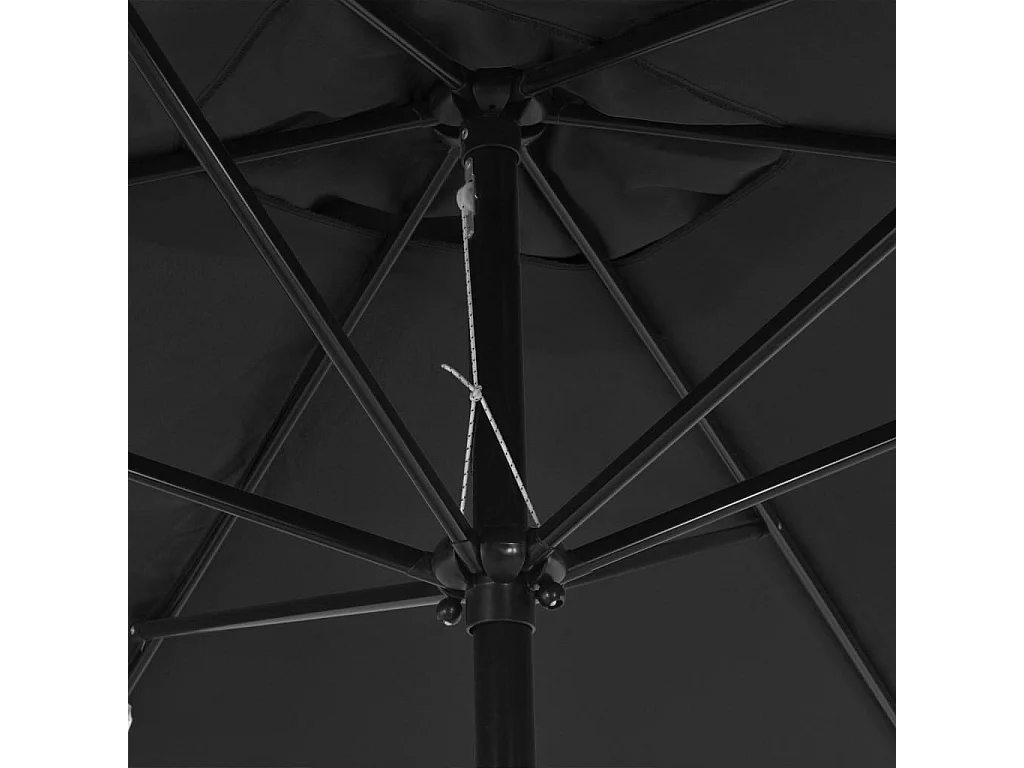 Parasol avec mât en métal 300x200 Anthracite