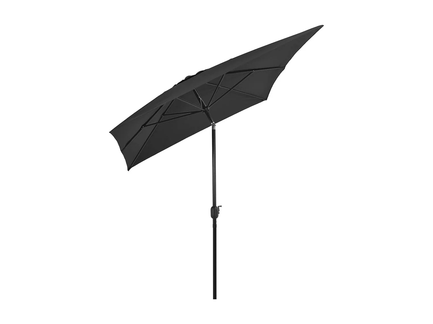 Parasol avec mât en métal 300x200 Anthracite
