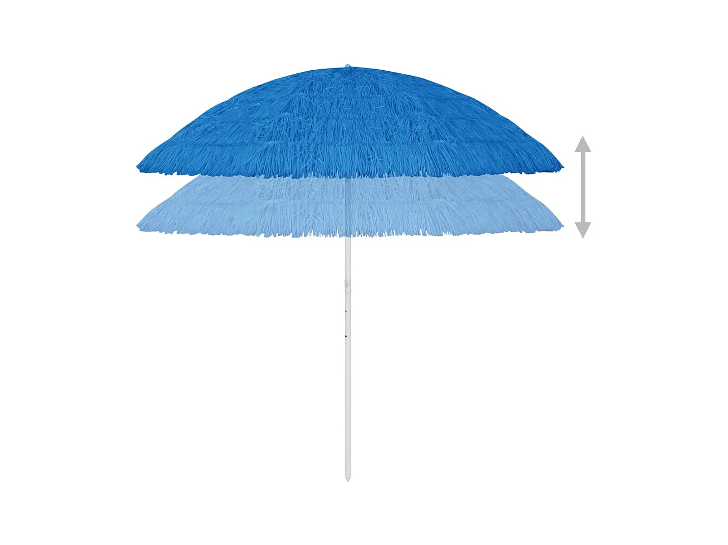 Parasol de plage Bleu 300cm 2