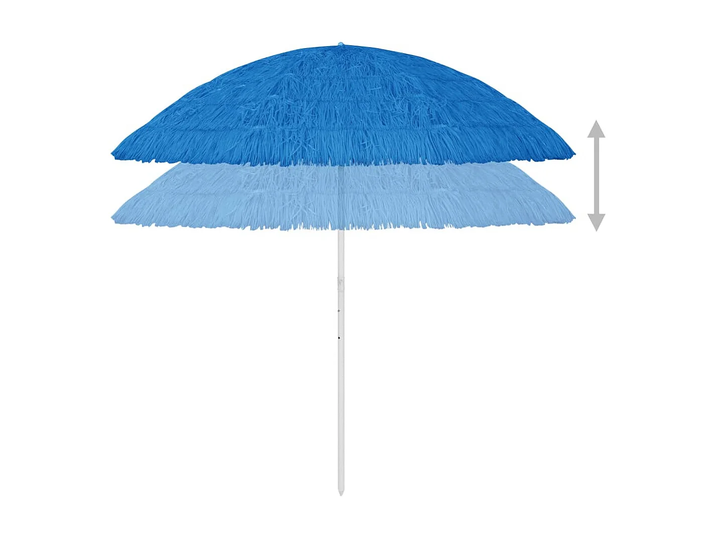 Parasol de plage Bleu 300cm 2
