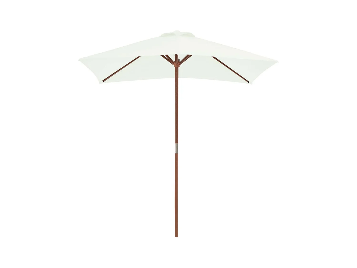 Parasol avec mât en bois 150x200 Sable