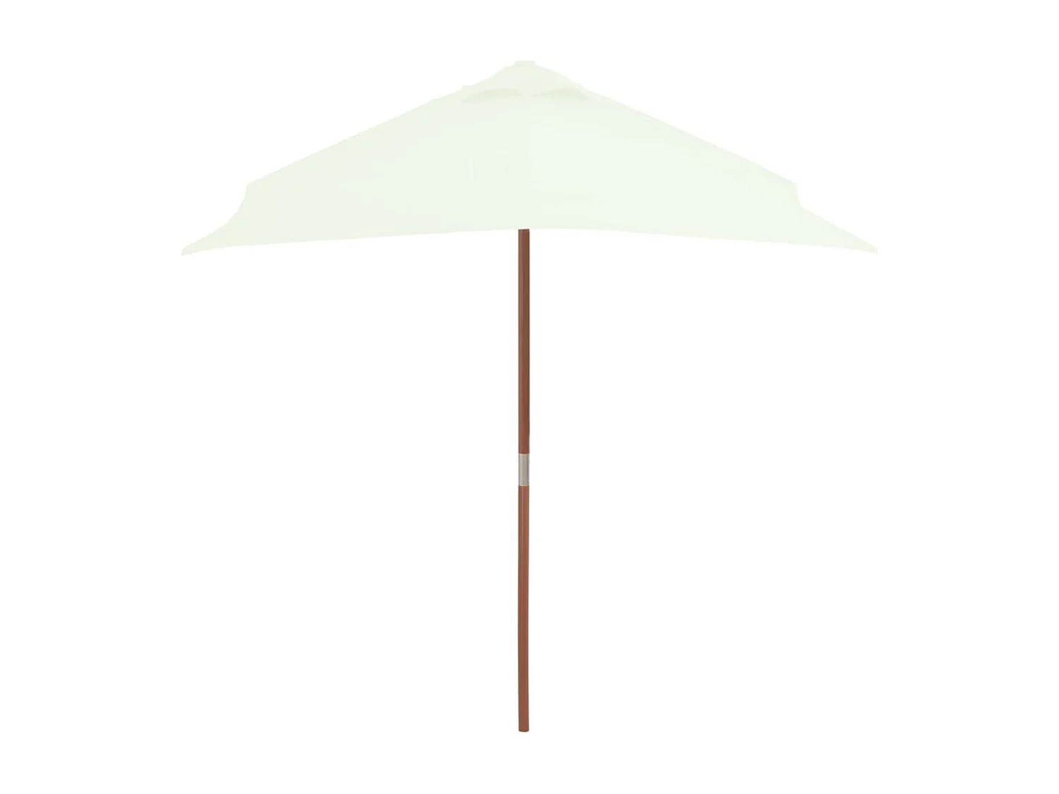 Parasol avec mât en bois 150x200 Sable