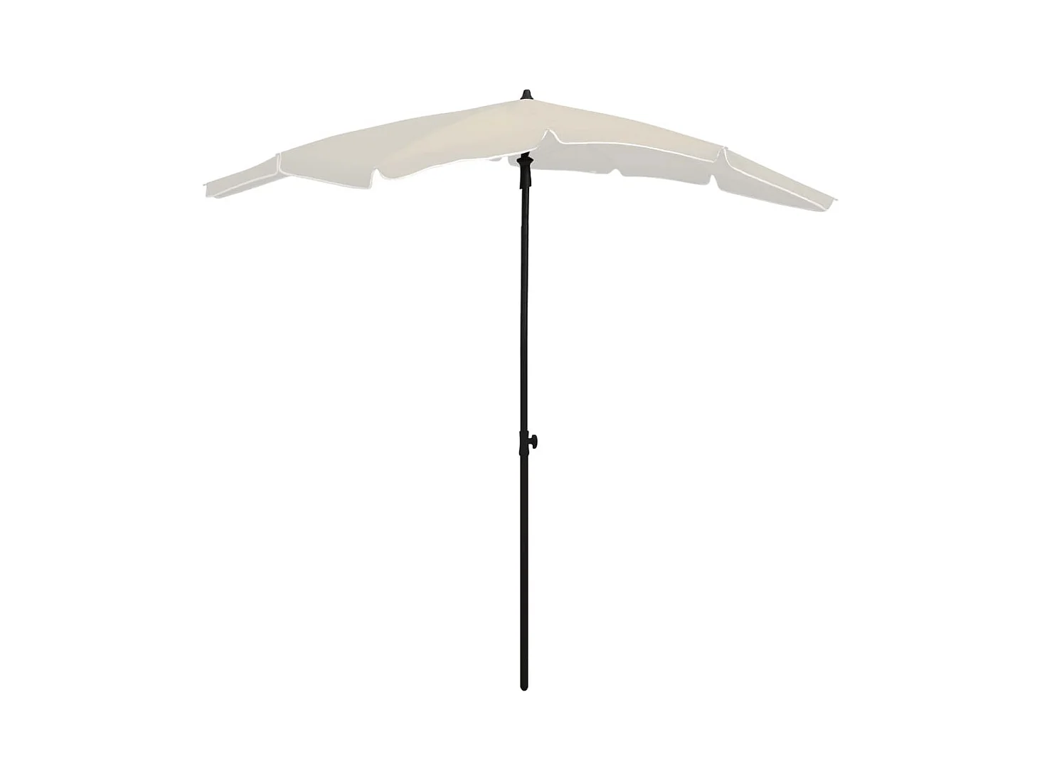 Parasol de jardin avec mât 200x130 Sable