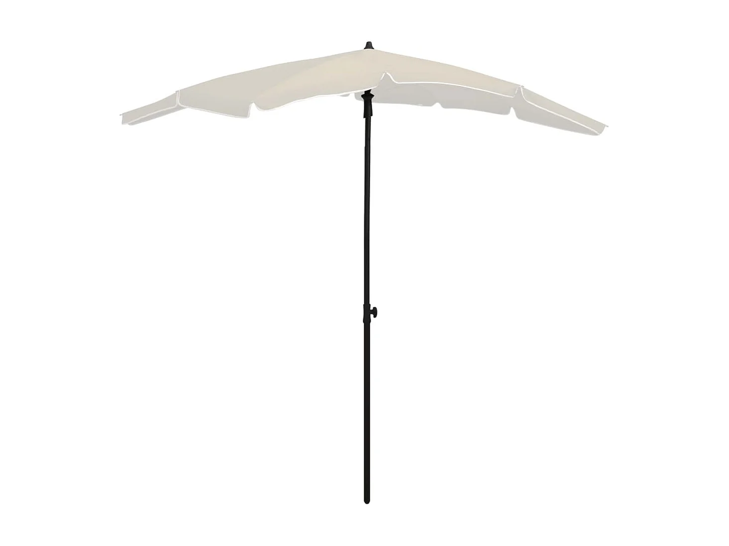 Parasol de jardin avec mât 200x130 Sable
