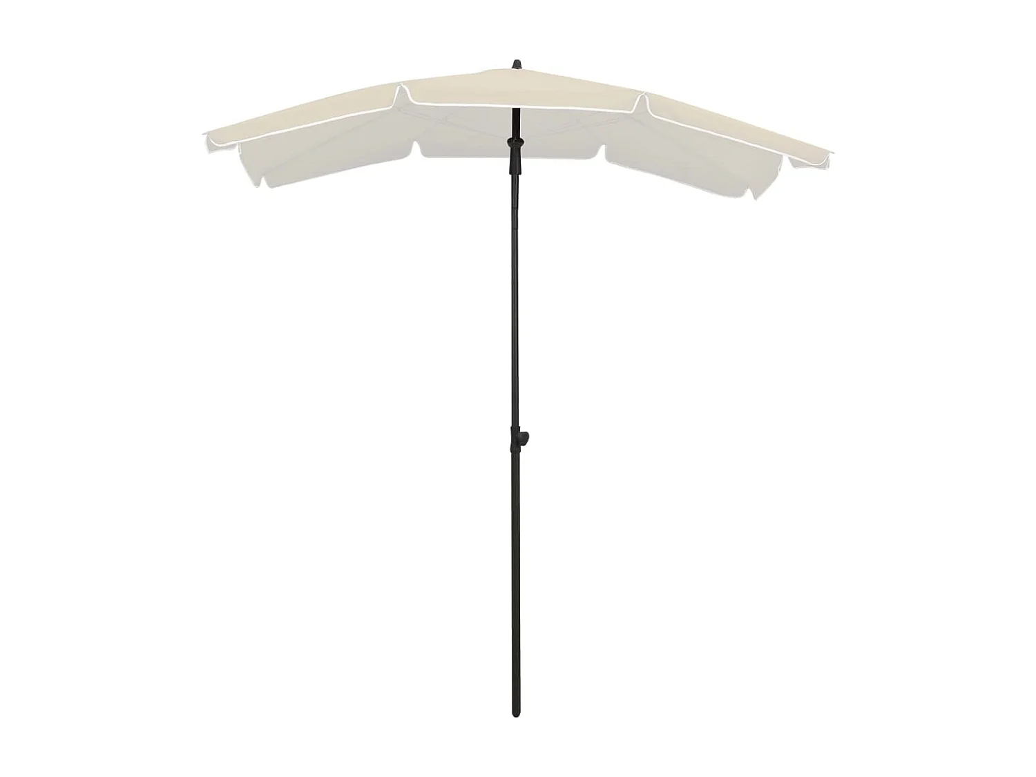Parasol de jardin avec mât 200x130 Sable