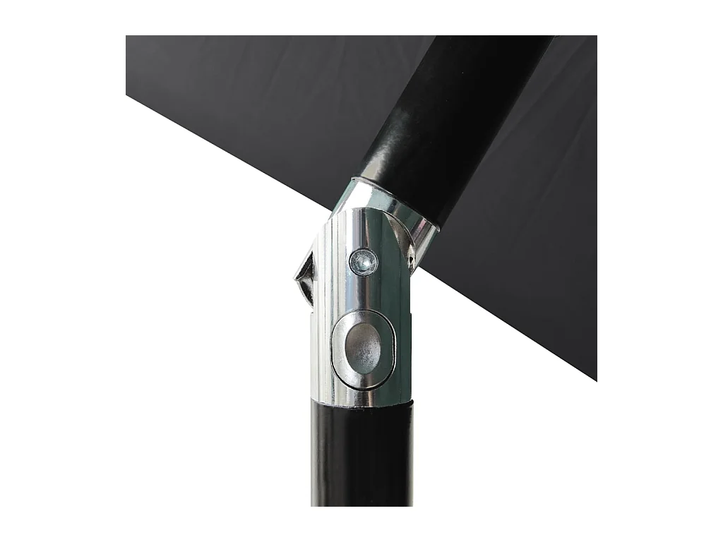 Parasol à 3 niveaux avec mât en aluminium Anthracite 2 m