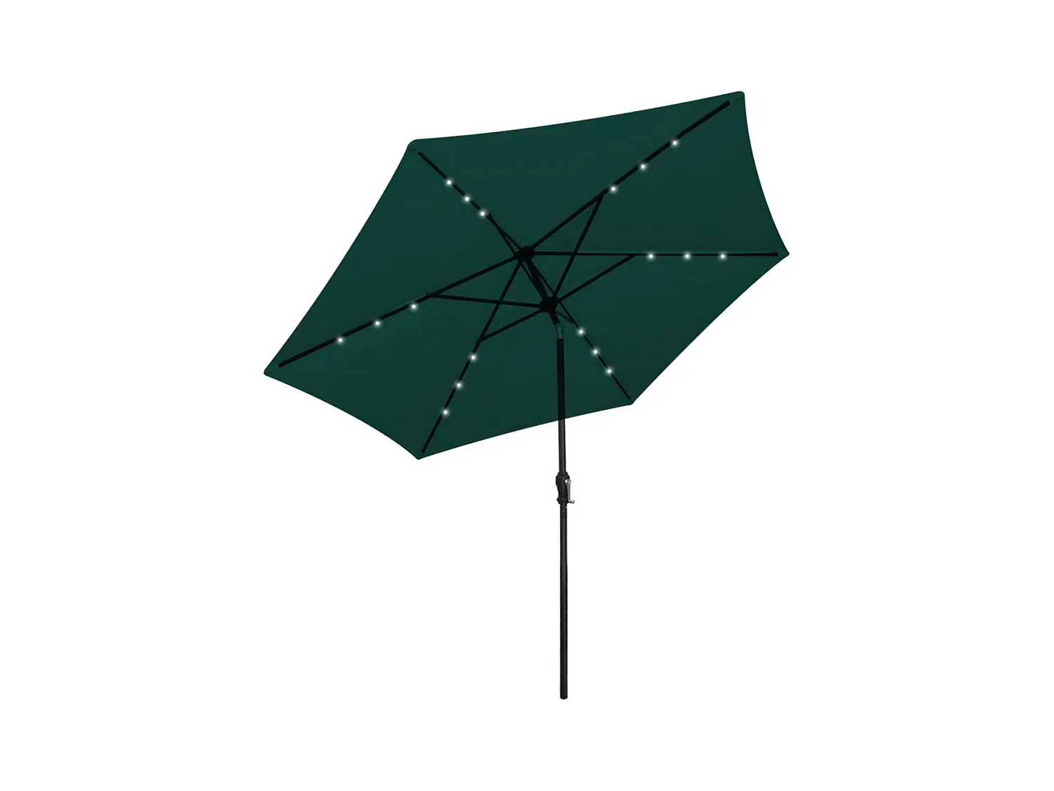 Parasol en porte-à-faux 3 m Vert 2