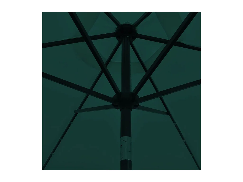 Parasol en porte-à-faux 3 m Vert 2