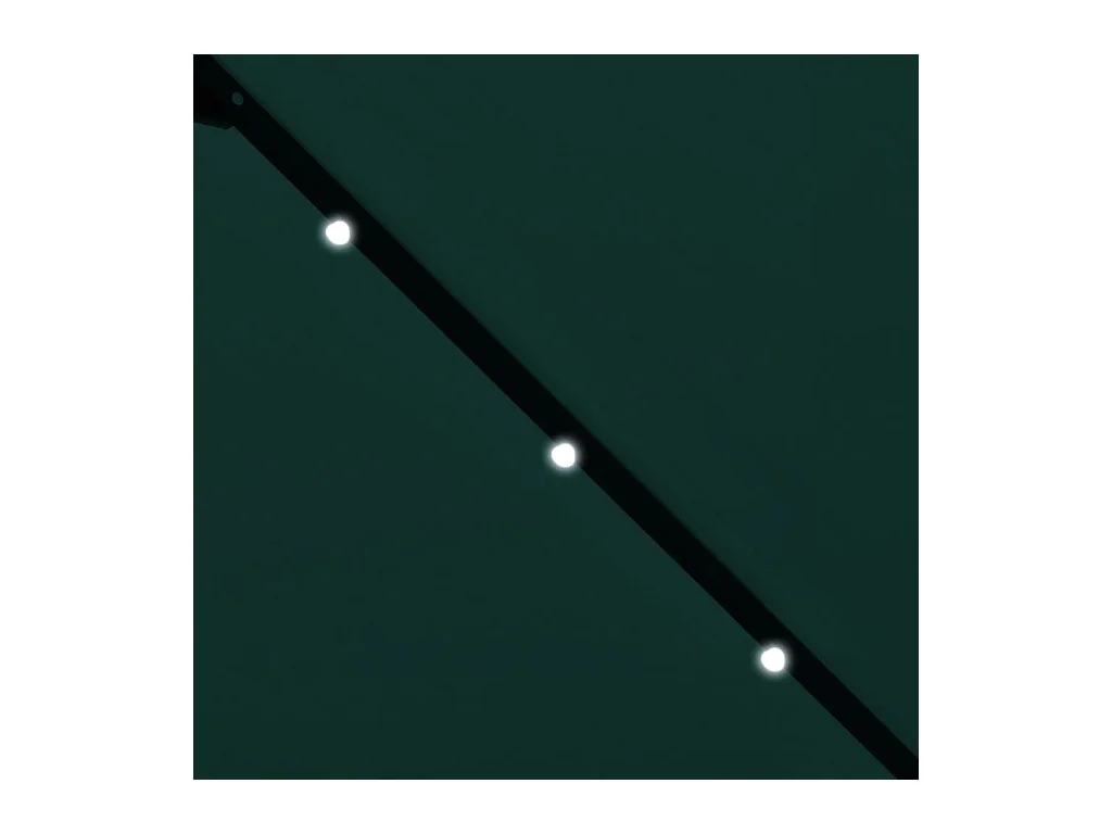 Parasol en porte-à-faux 3 m Vert 2