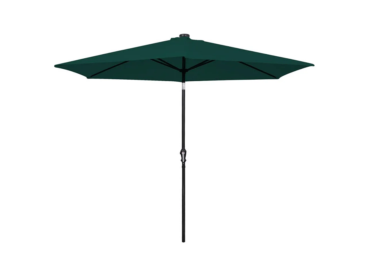 Parasol en porte-à-faux 3 m Vert 2