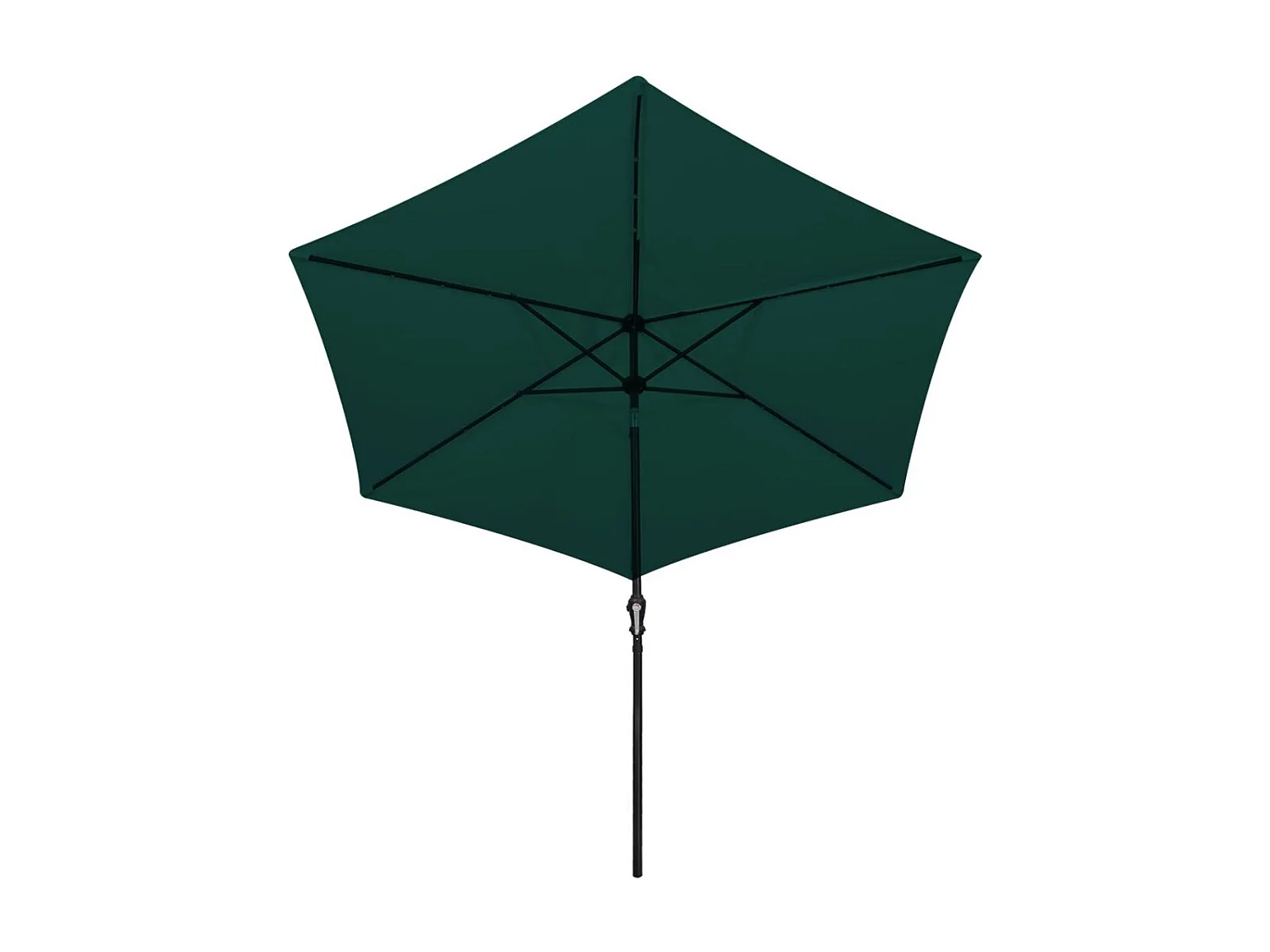 Parasol en porte-à-faux 3 m Vert 2