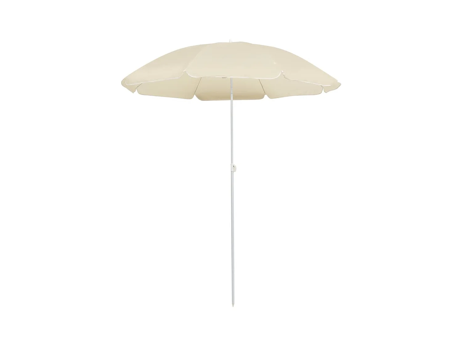 Parasol d'extérieur avec mât en acier Sable 180cm