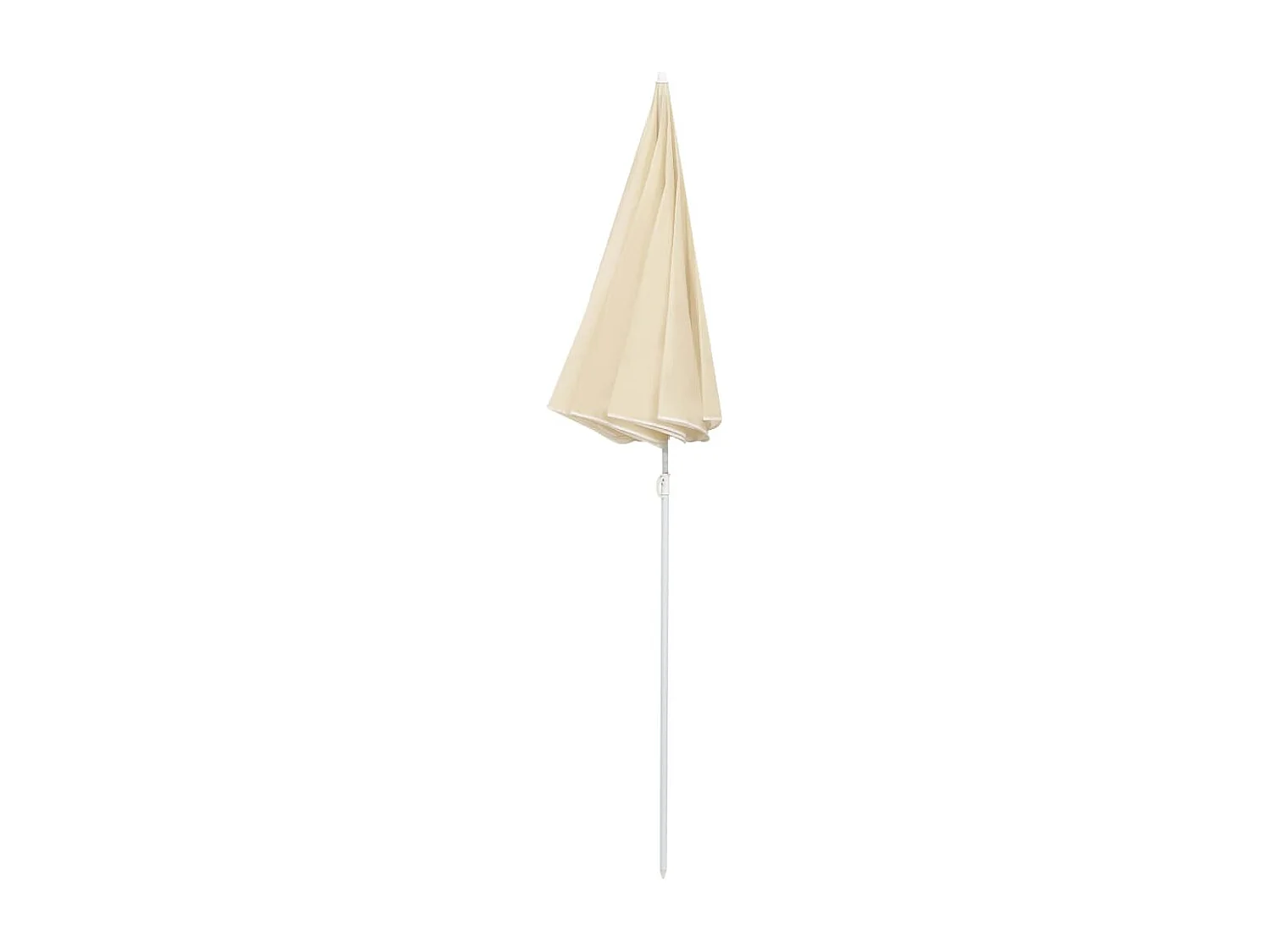 Parasol d'extérieur avec mât en acier Sable 180cm