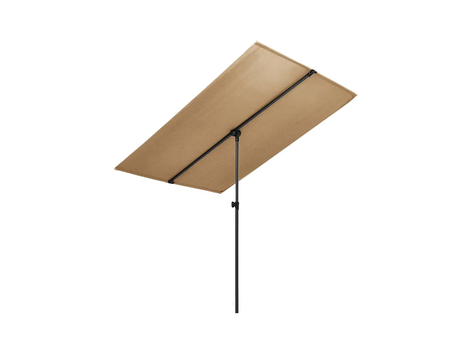 Parasol d'extérieur avec mât en aluminium 180x130 Taupe
