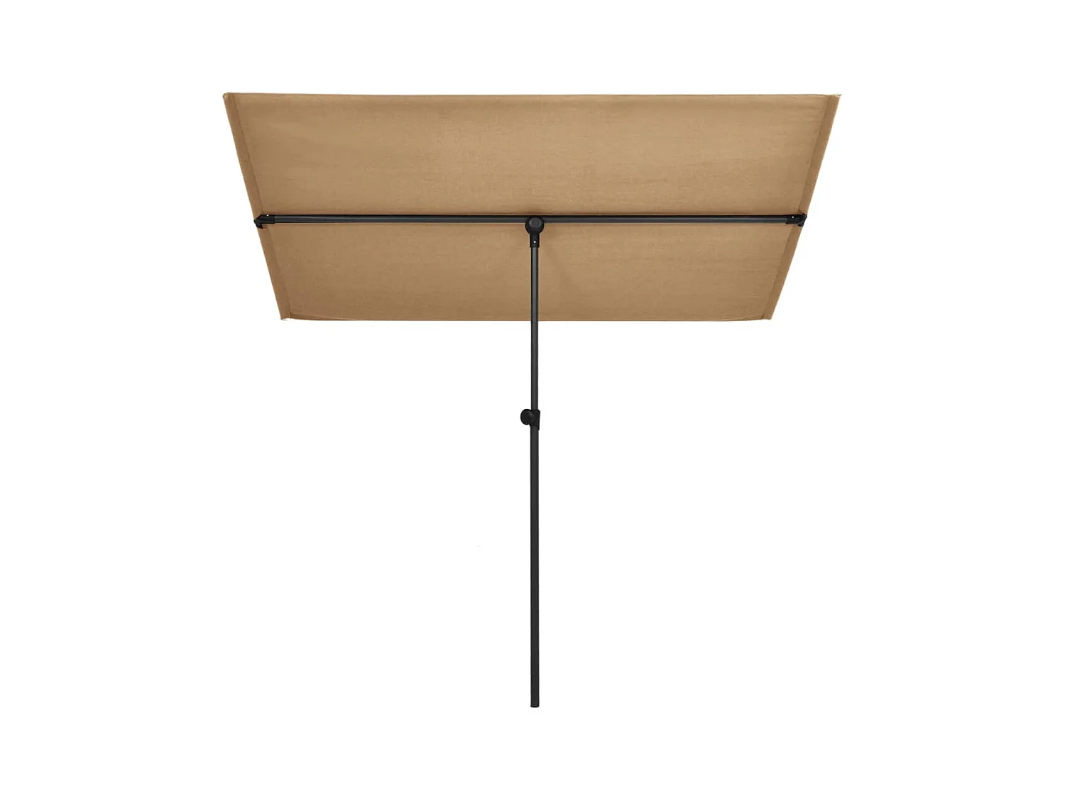 Parasol d'extérieur avec mât en aluminium 180x130 Taupe