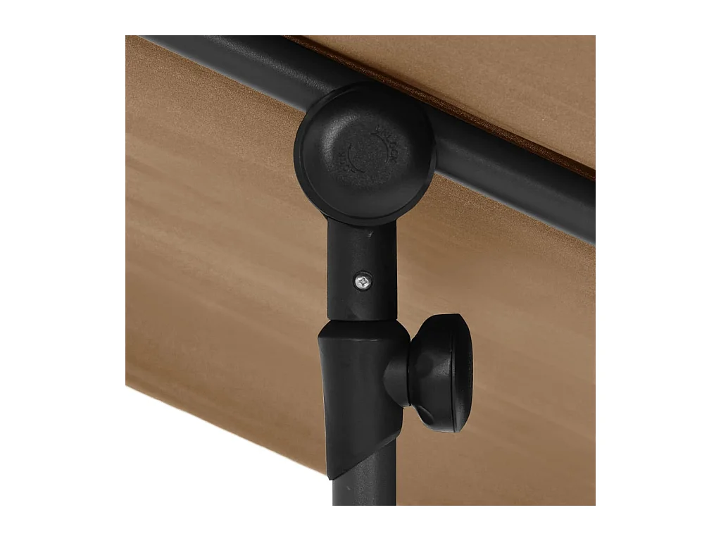 Parasol d'extérieur avec mât en aluminium 180x130 Taupe