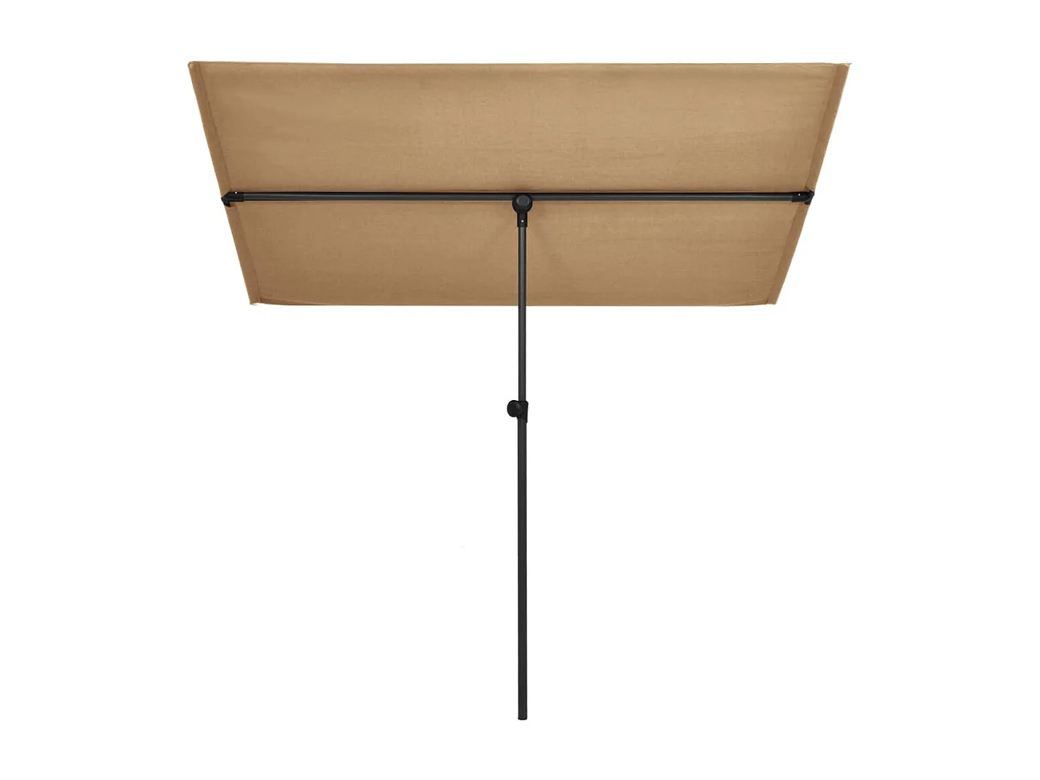 Parasol d'extérieur avec mât en aluminium 180x130 Taupe