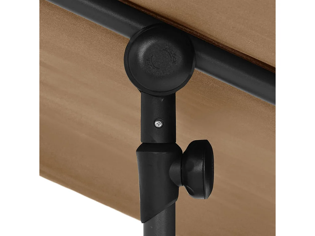 Parasol d'extérieur avec mât en aluminium 180x130 Taupe