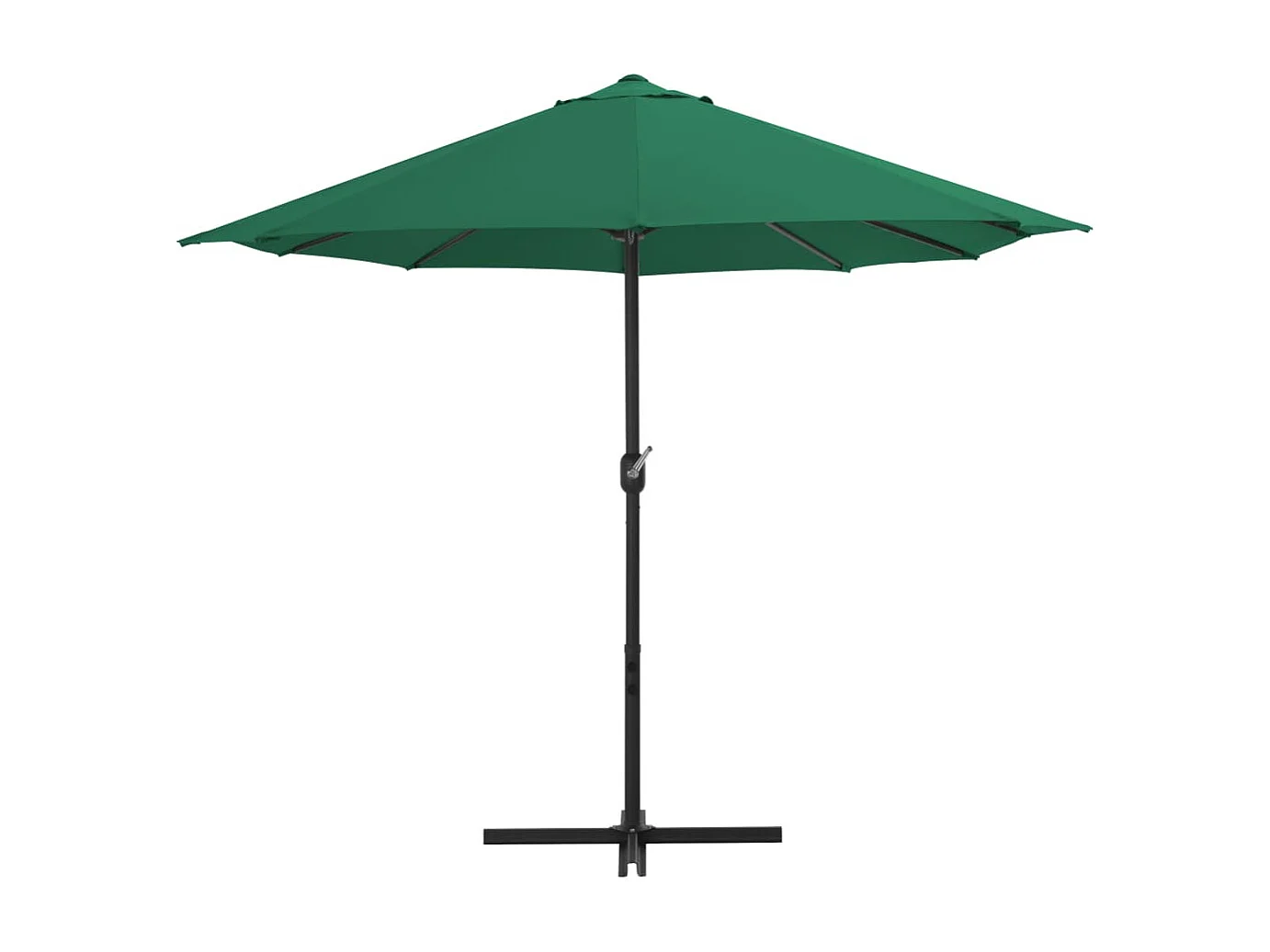 Parasol d'extérieur et mât en aluminium 460x270 Vert
