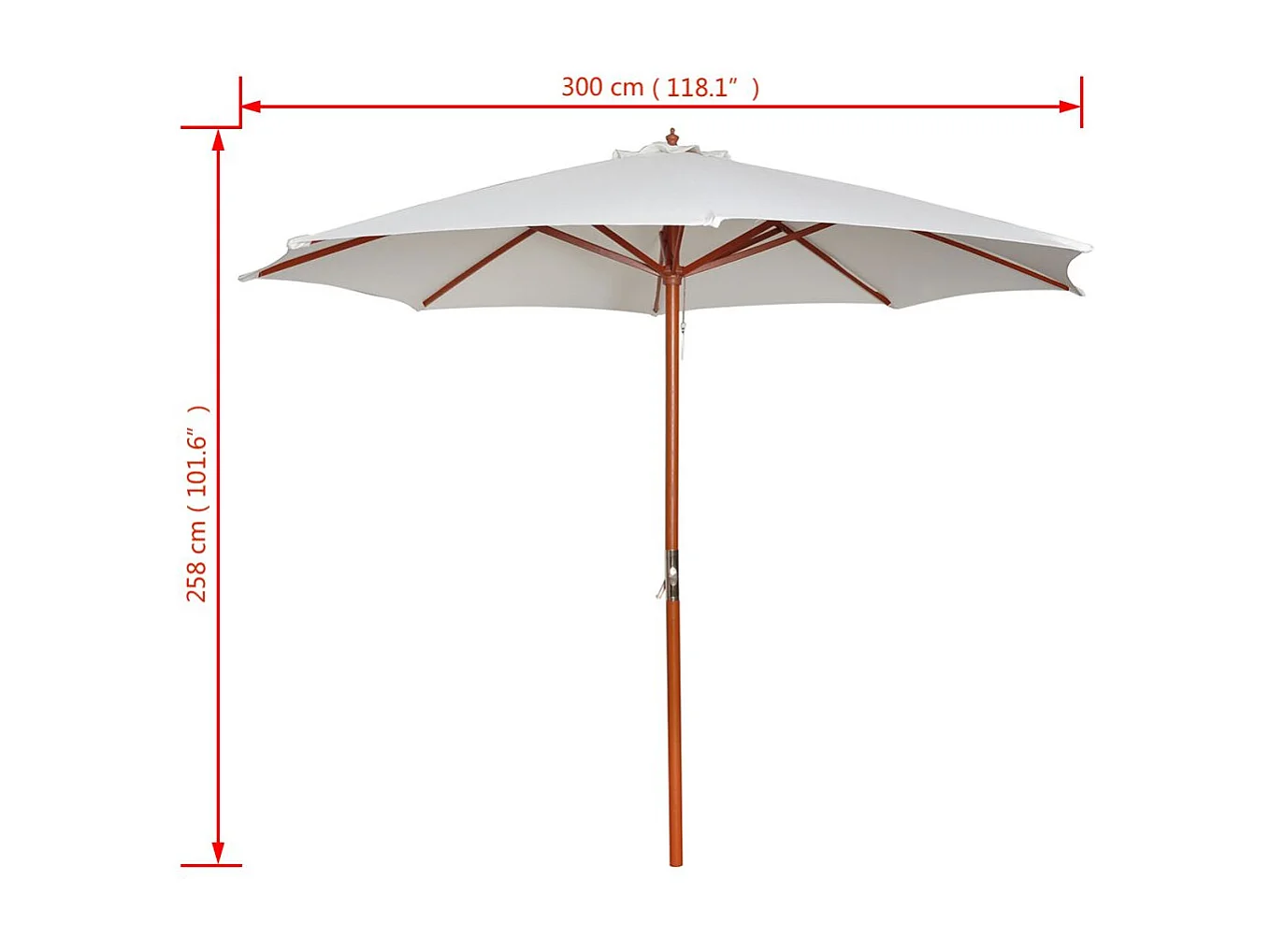 Parasol 300x258 Blanc